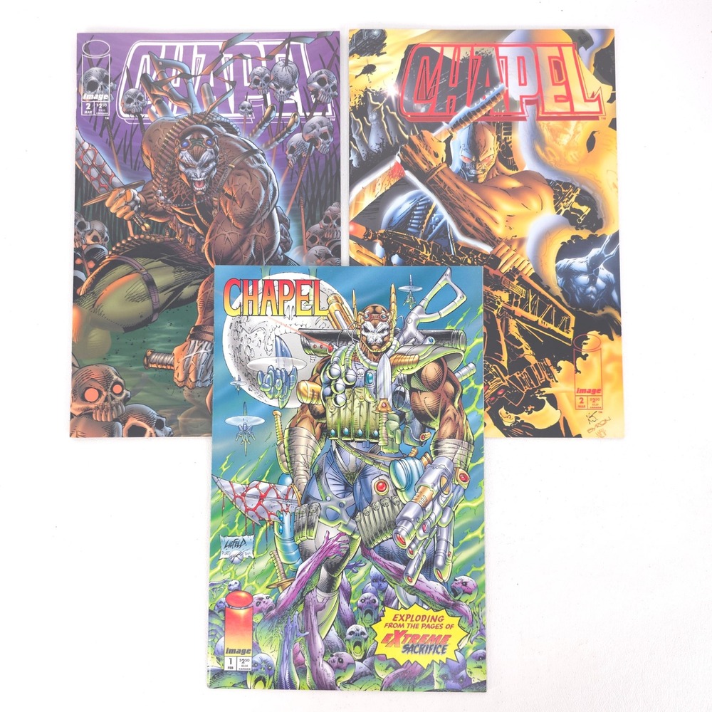 Chapel 1995 Image Comics 1, 2, & 2B Liefeld Witten Mendoza Talman Irving Nerd